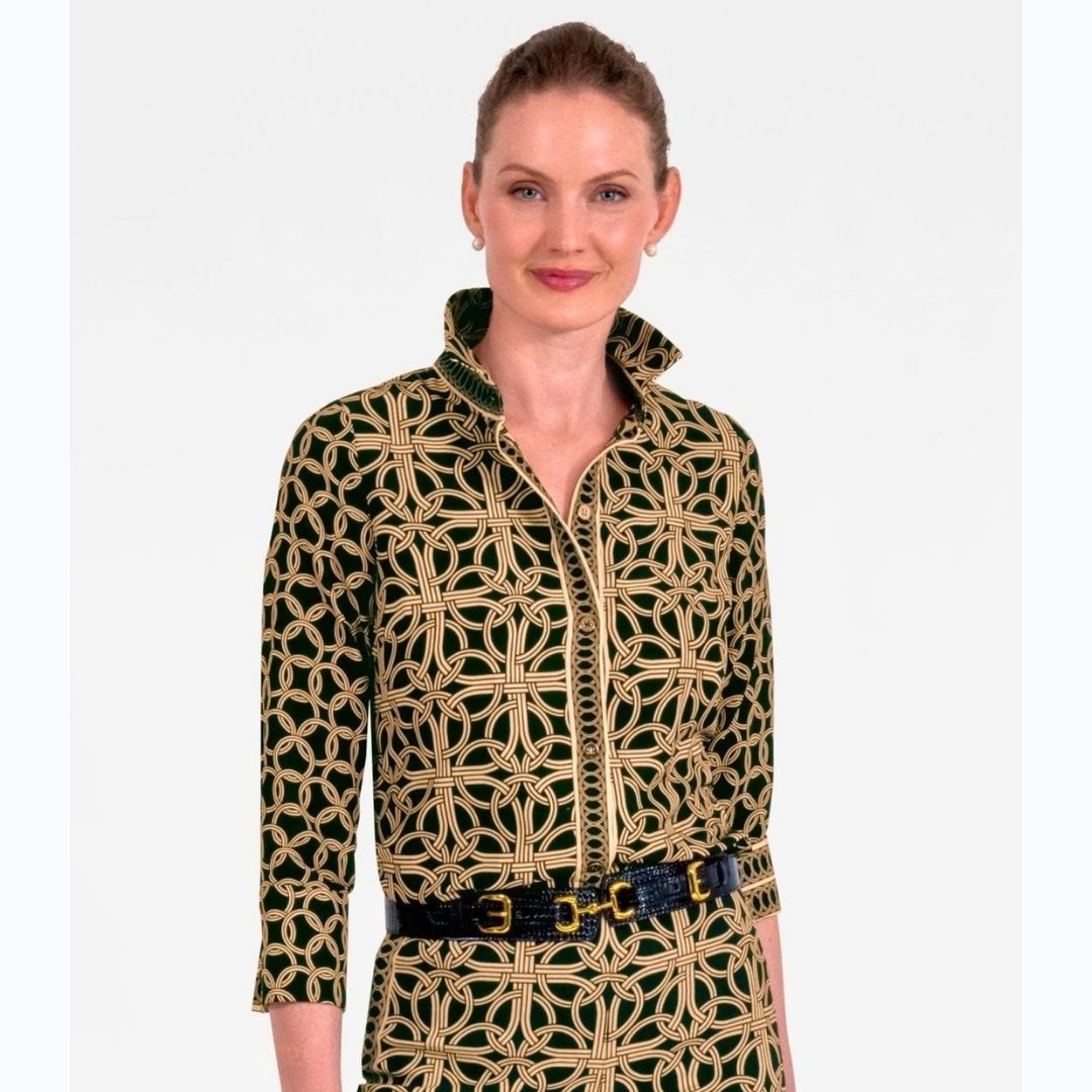 Black/Khaki Boyfriend Shirt