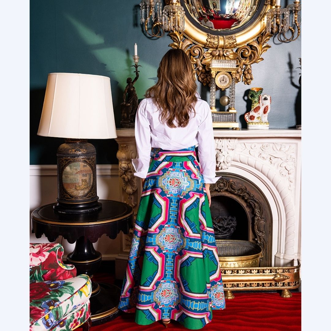 Portico Brady Wrap Maxi Skirt