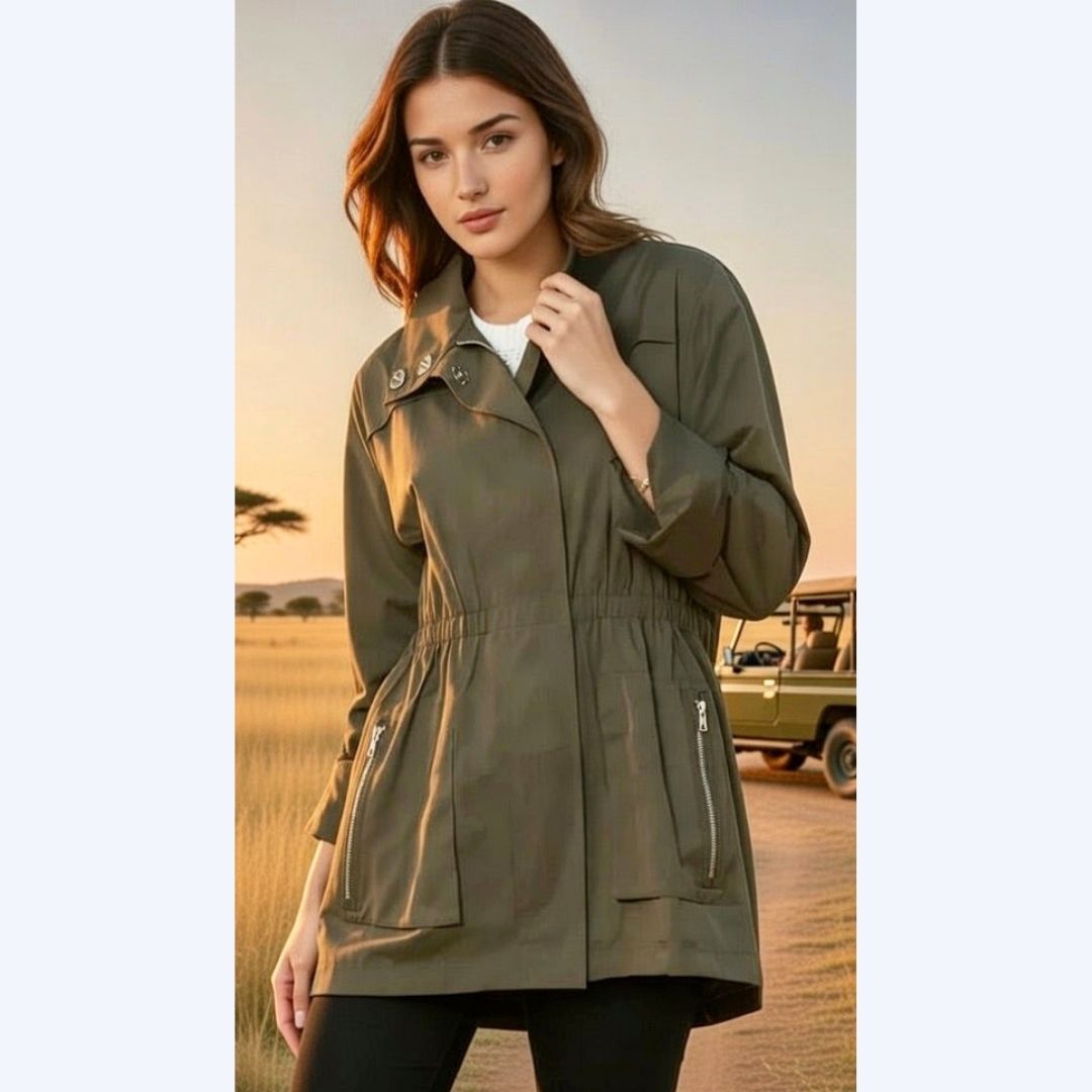 Olive Green Anorak Jacket