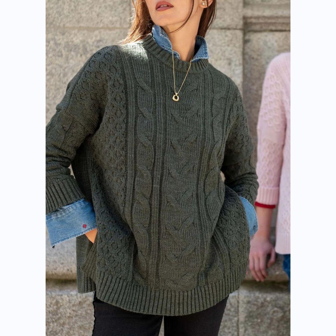 Cable Knit Pullover Sweater