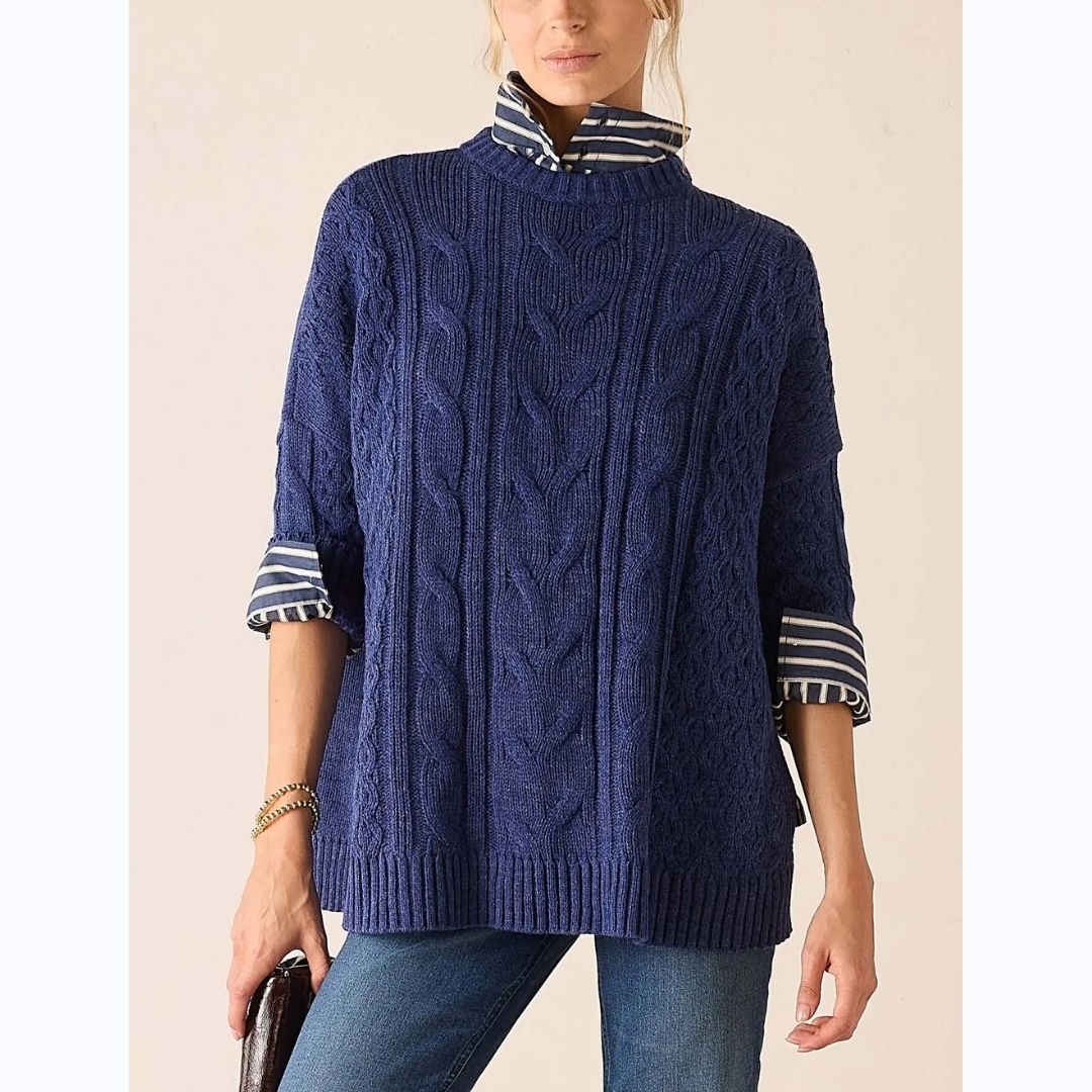 Cable Knit Pullover Sweater
