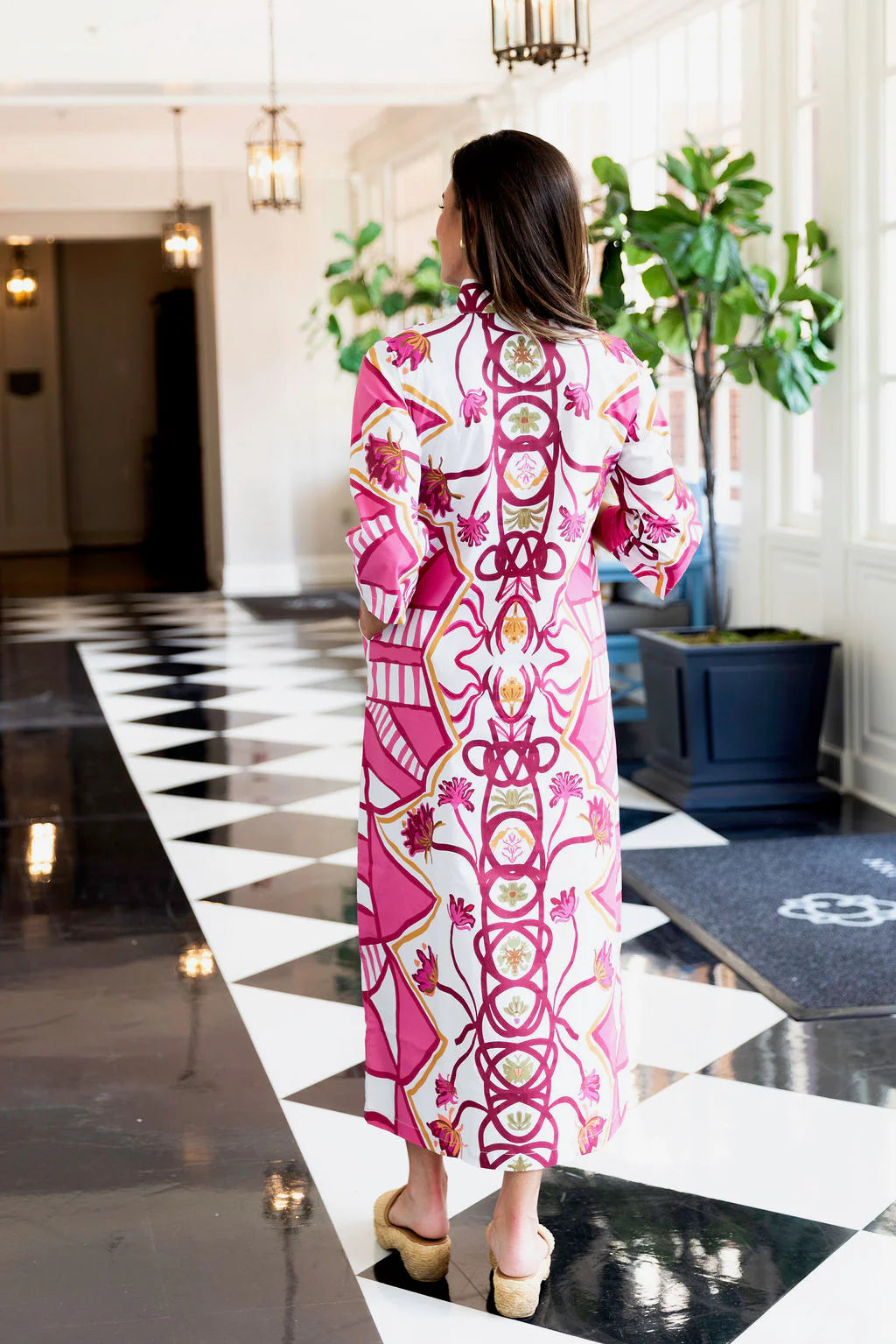 Raspberry Trail Bouvier Long Dress