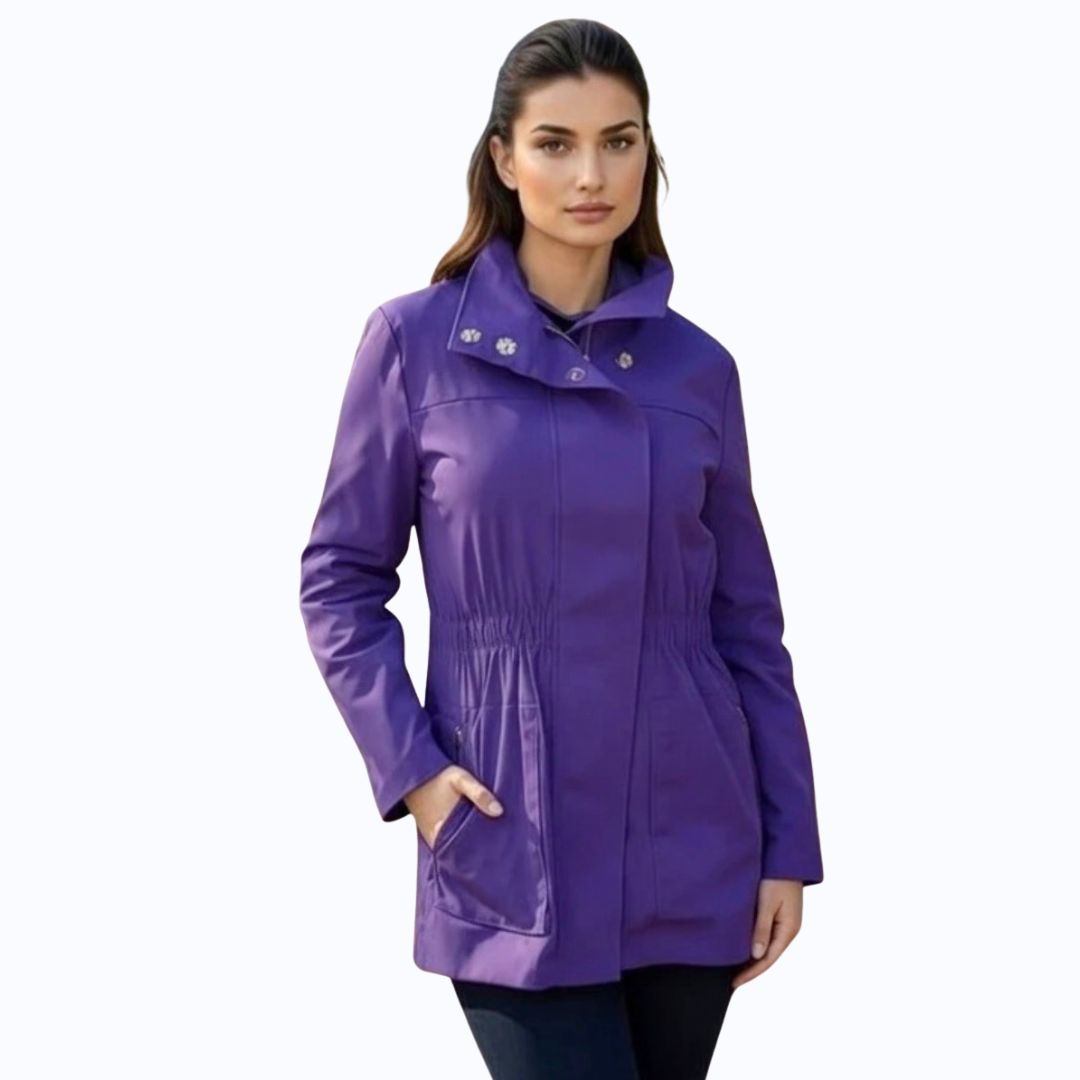 Purple Waterproof Anorak Jacket