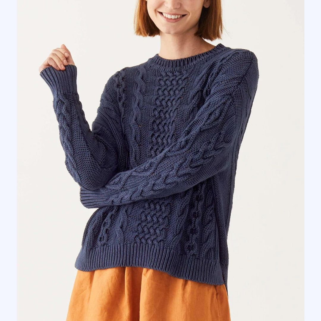 Fisherman Cable Knit Sweater