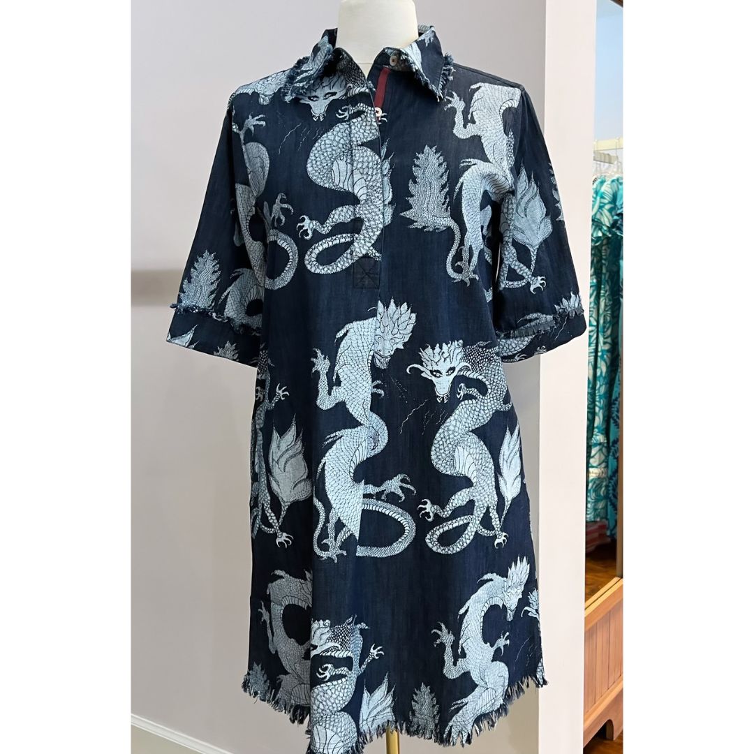 Denim Dragon Dress