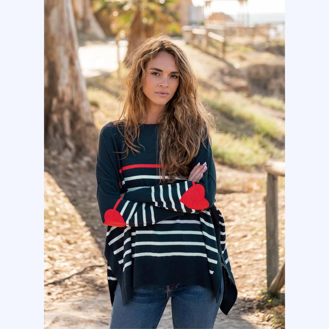 Heart on sleeve clearance sweater