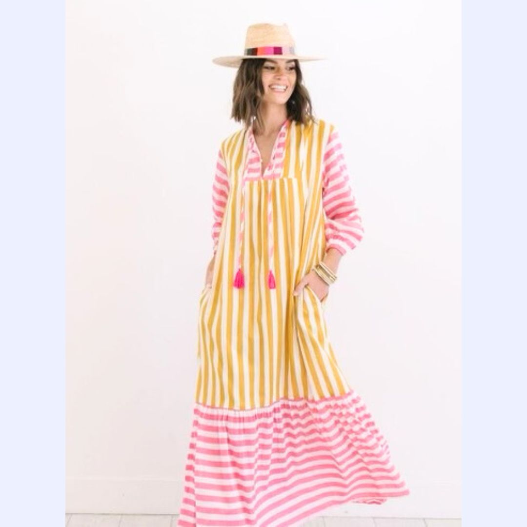 Sunshine Tienda Striped Beach Dress