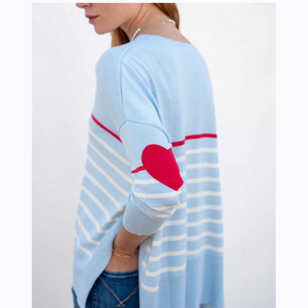 heart on your sleeve sweater