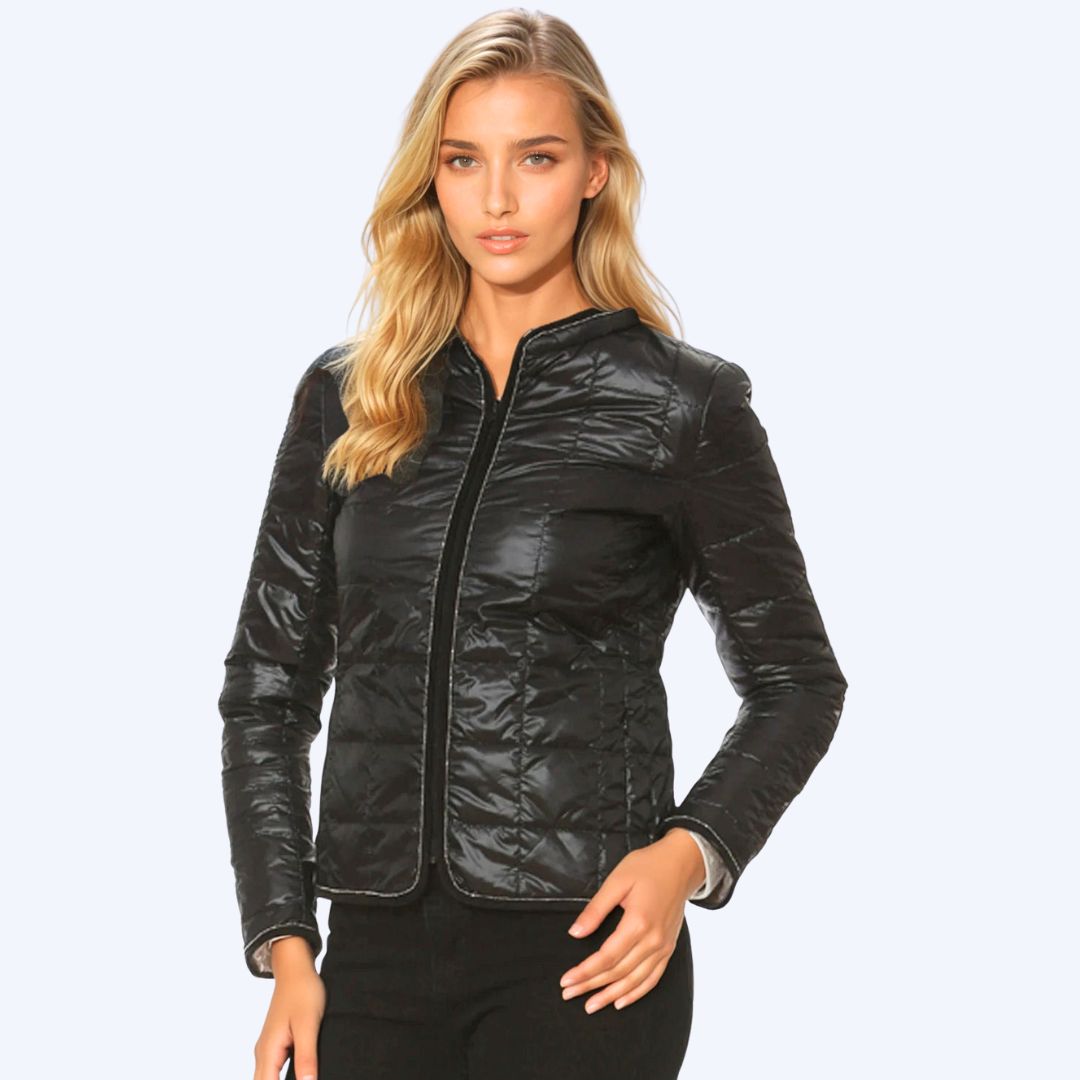 Short Quilted Down Jacket