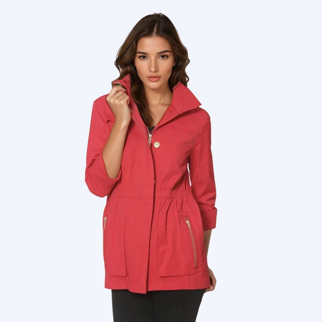 Red Anorak Jacket - Kristin Chase
