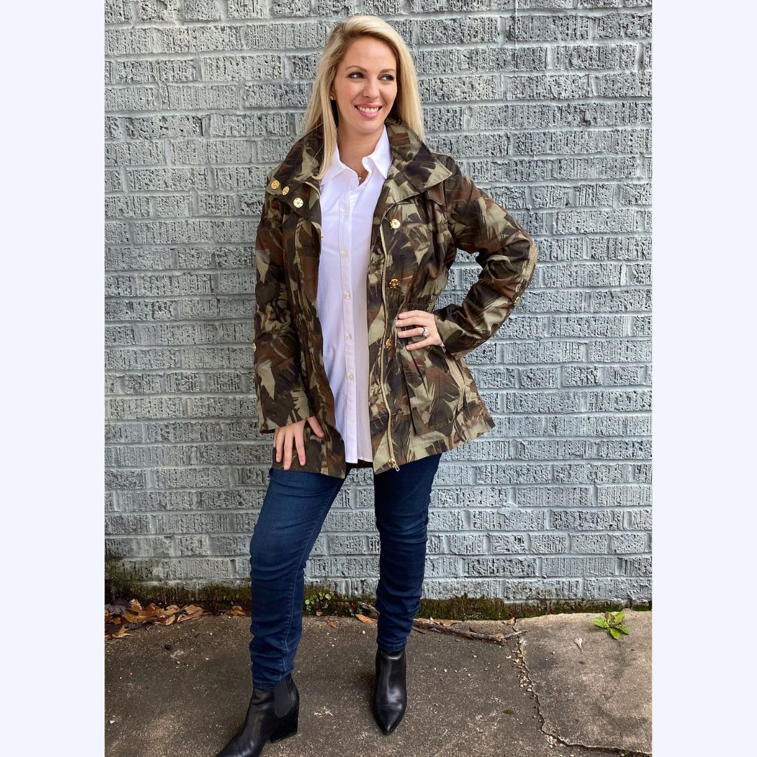 Chic Camo Anorak Jacket