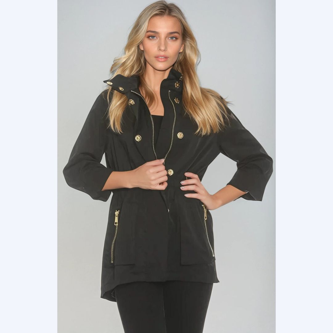 Black Anorak Jacket - Kristin Chase