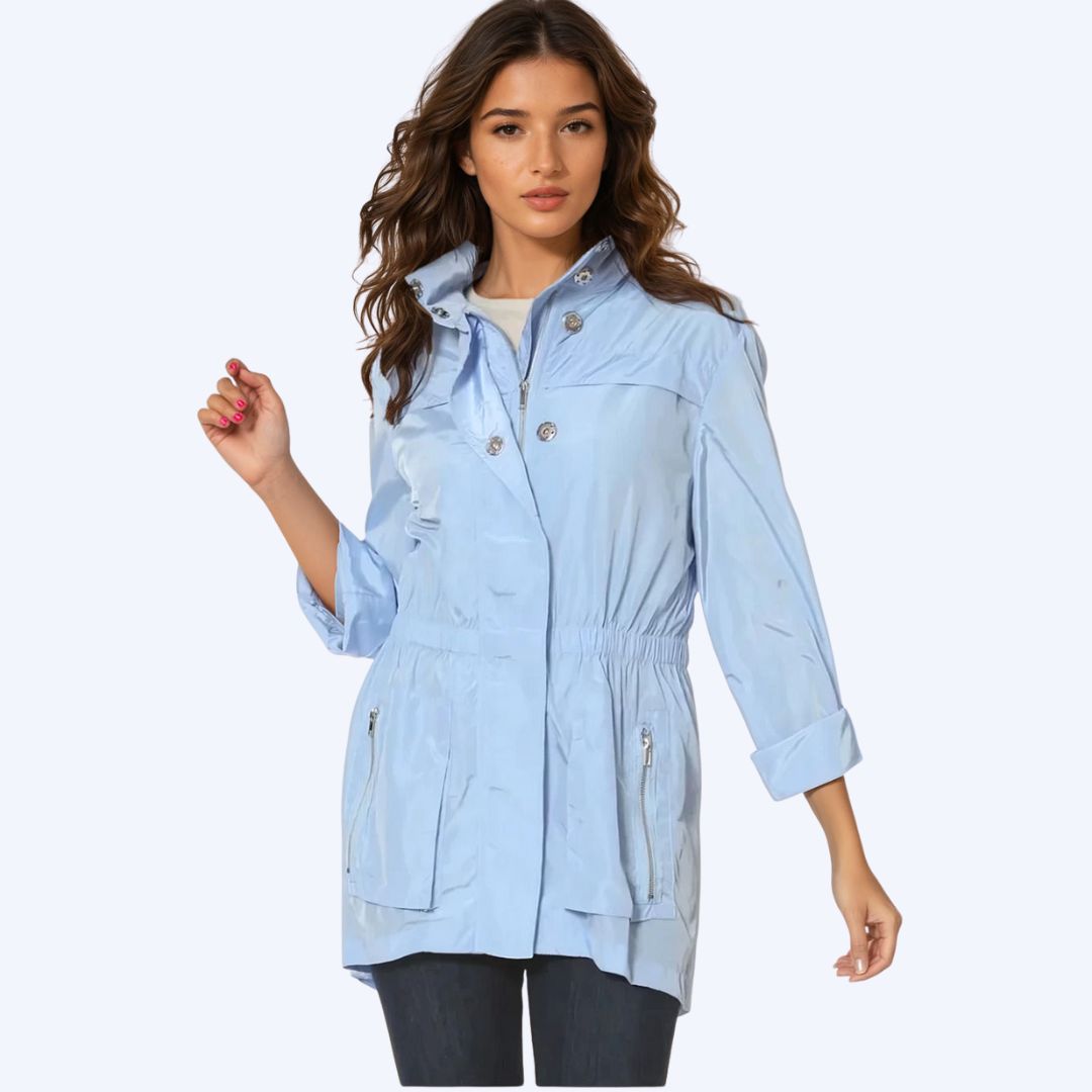 Light Blue Anorak Jacket - Kristin Chase