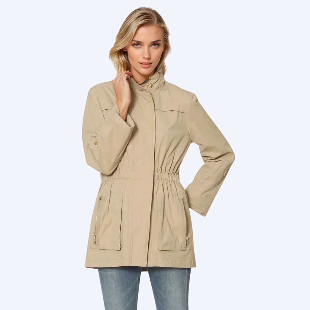 Khaki Anorak Jacket - Kristin Chase