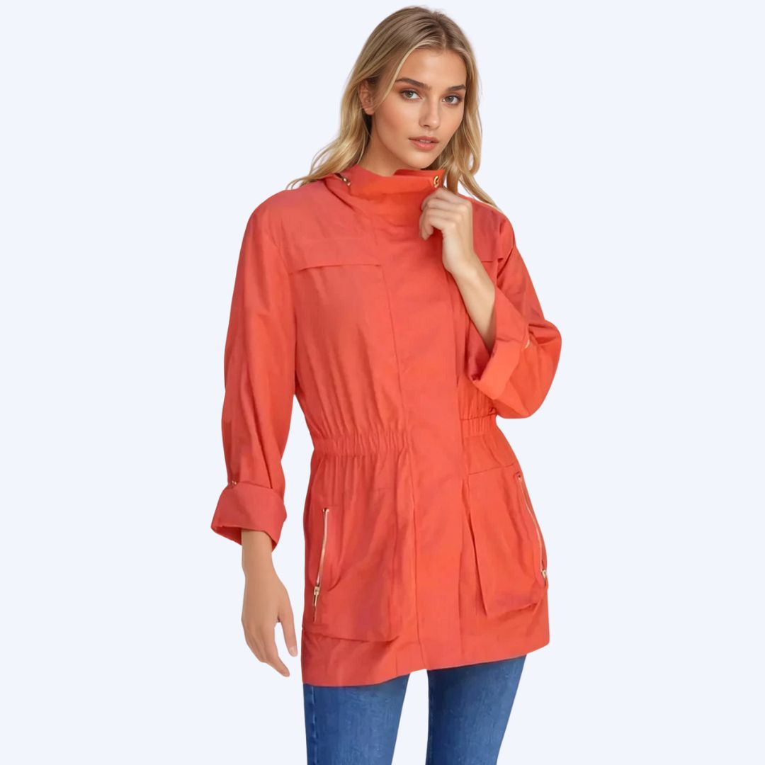 Orange Anorak Jacket