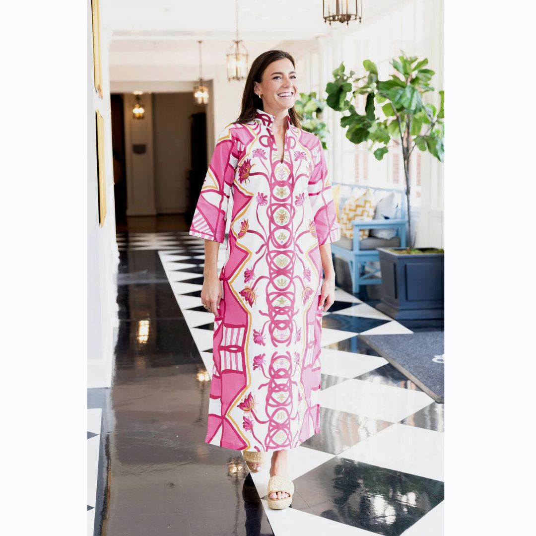 Raspberry Trail Bouvier Long Dress - Kristin Chase