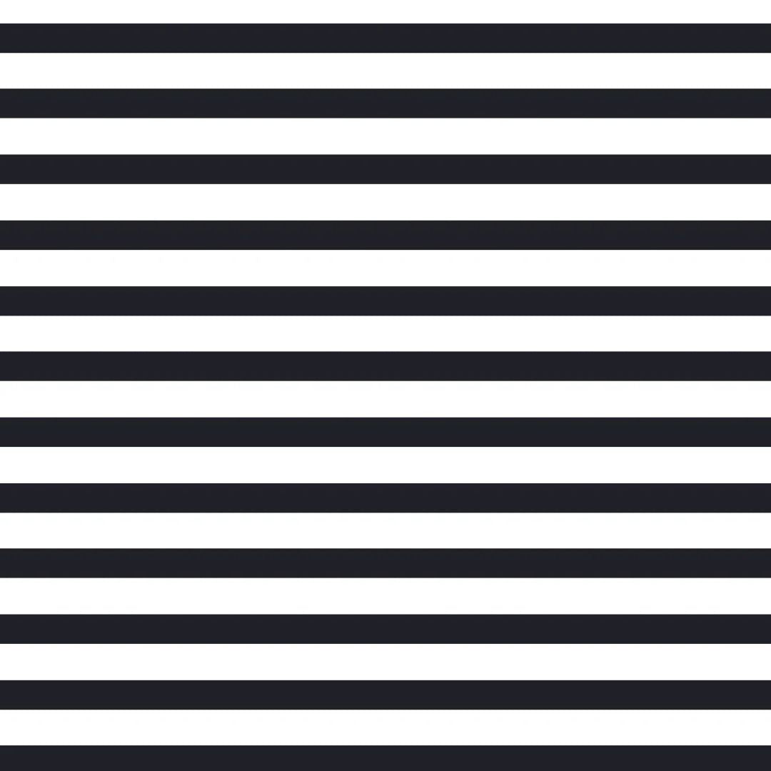Navy & White Striped 3/4 Sleeve Dress