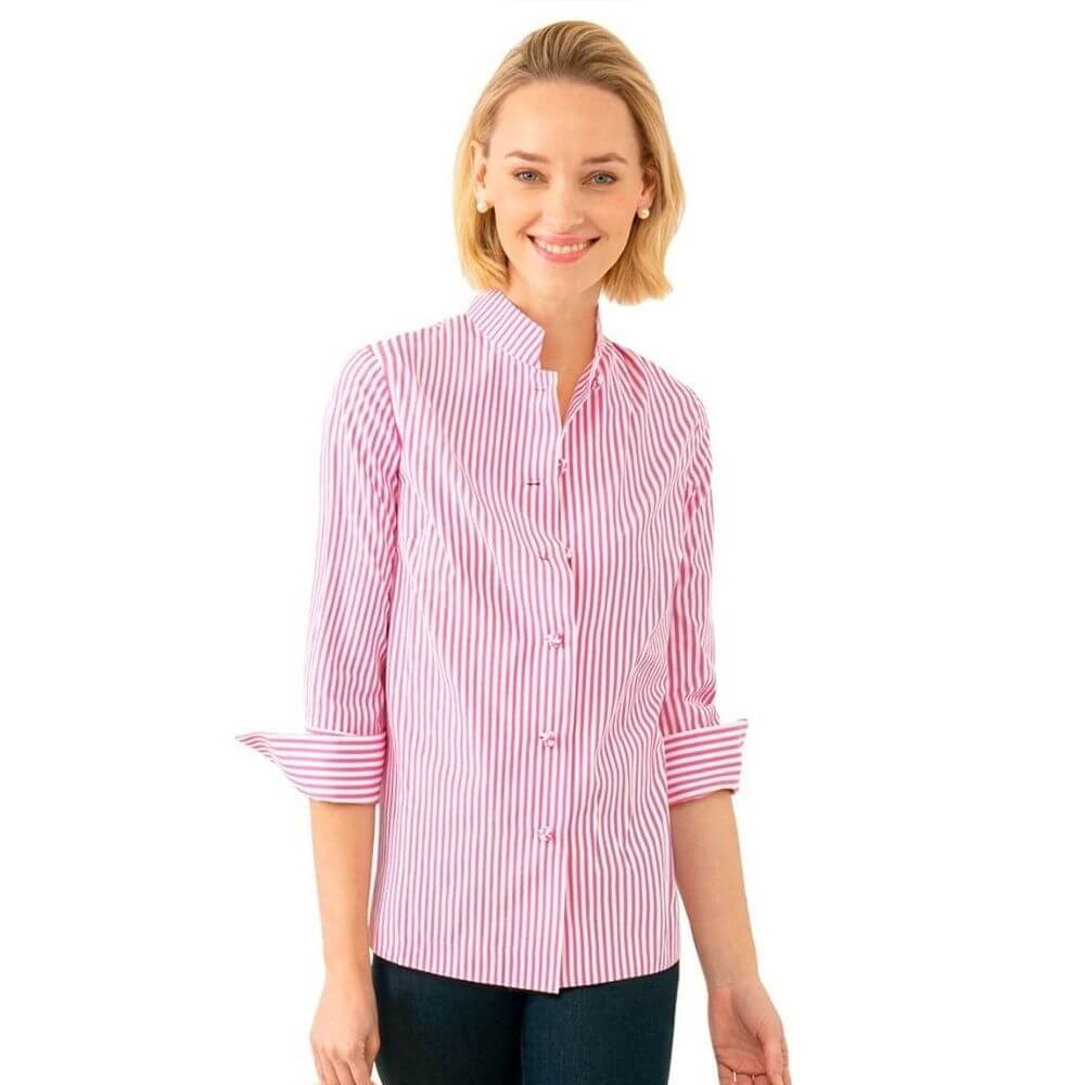 Striped Shirt with Knot Buttons
