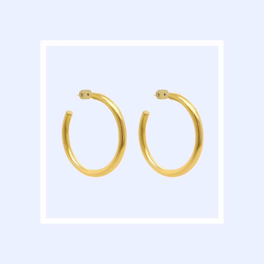 Sleek Gold Hoop Earrings
