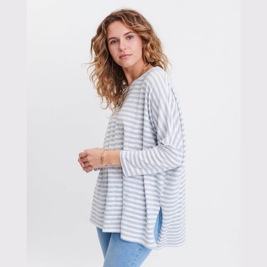 Striped tee clearance