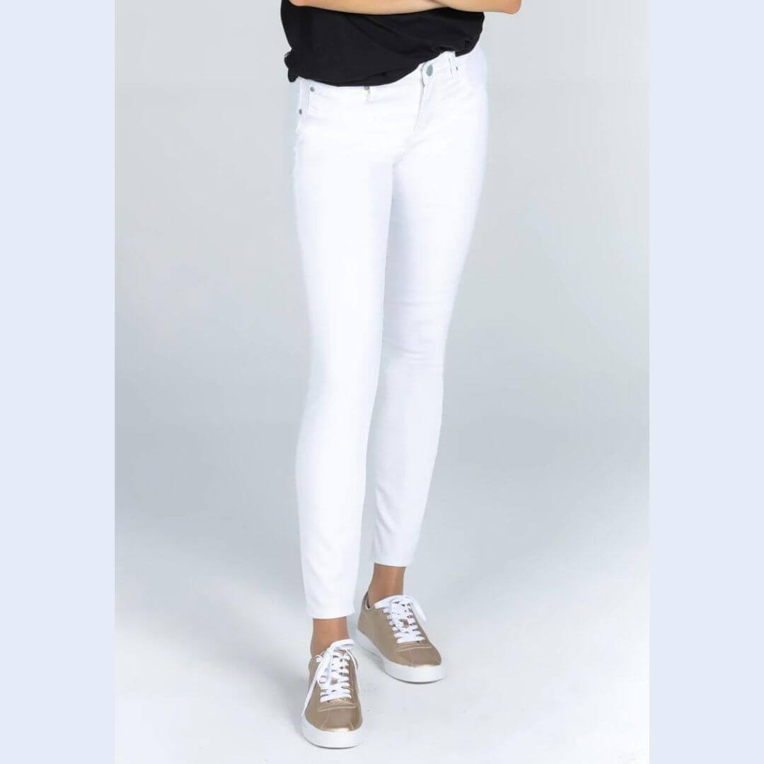White Ankle Skinny Jeans