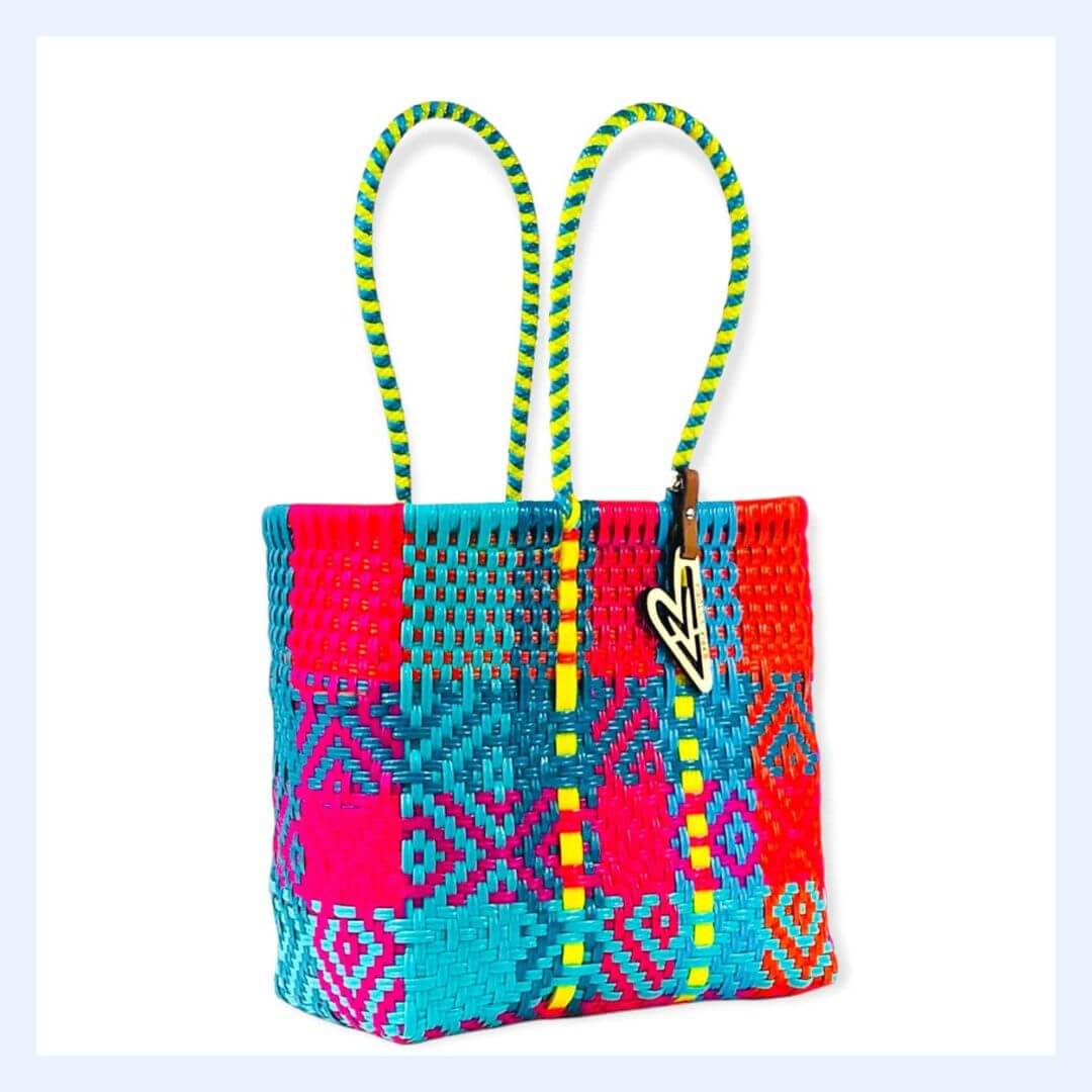 Handwoven Perfect Beach Bag-Brights